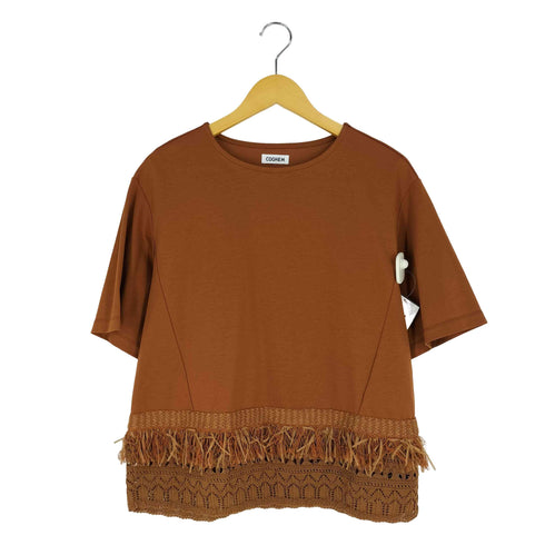 コーヘン COOHEM KNIT DETAIL T-SHIRT レディース JPN:S