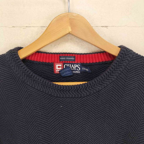 チャップス CHAPS ロゴ刺繍クルーネックニット メンズ XXL