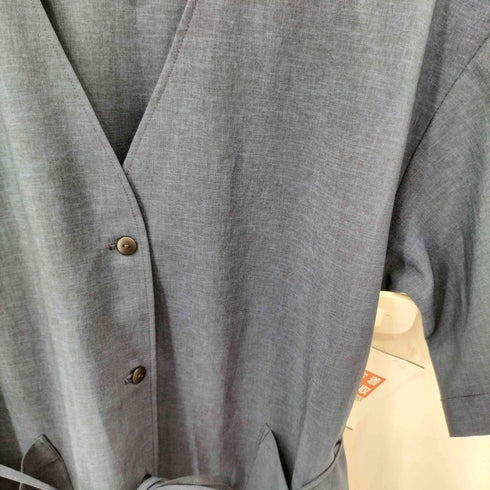 ヘリーハンセン HELLY HANSEN ダブルポケット シャツワンピース ドレス レディース import:M