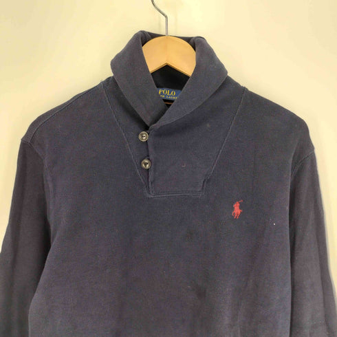 ポロラルフローレン POLO RALPH LAUREN ポニー刺繍 ショールカラー スウェット シャツ メンズ import:S