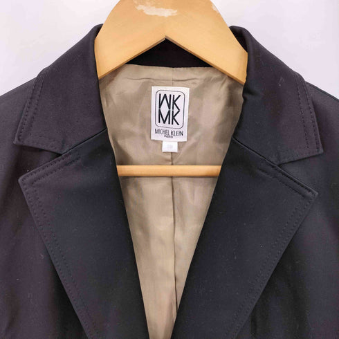 ミッシェルクラン MICHEL KLEIN コットンツイル 1B シングルテーラードジャケット レディース 38
