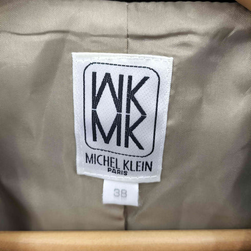 ミッシェルクラン MICHEL KLEIN コットンツイル 1B シングルテーラードジャケット レディース 38
