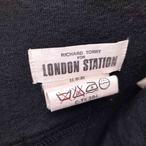 LONDON STATION ウールメルトン ラップデザイン プリーツスカート レディース