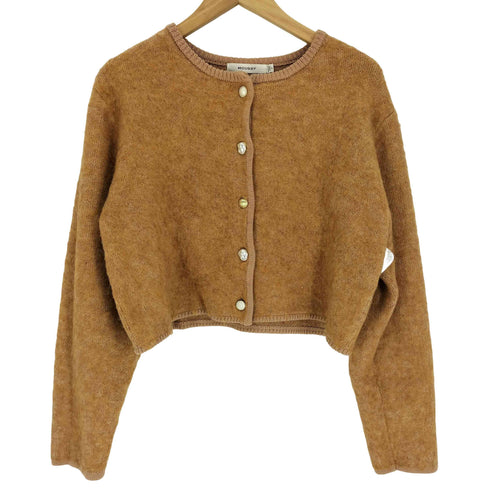 マウジー moussy 23AW ARGYLE SHAGGY カーディガン レディース FREE