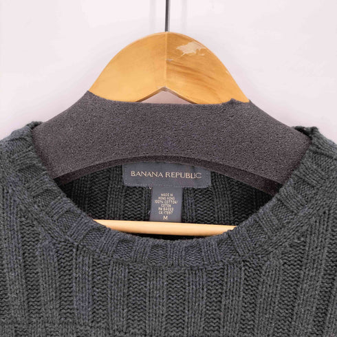 バナナリパブリック BANANA REPUBLIC 切替編みコットンニット メンズ JPN:M