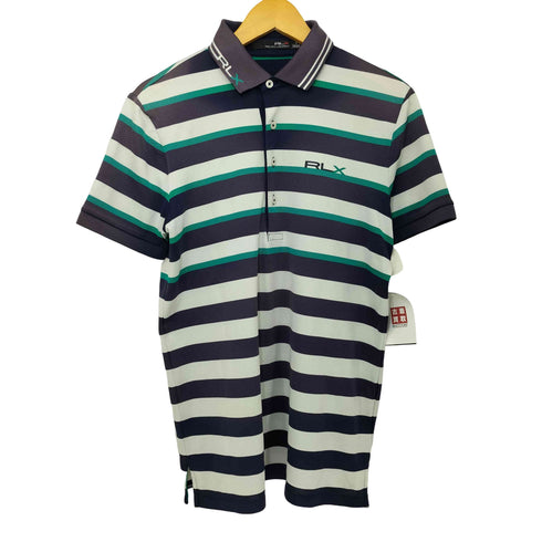 アールエルエックスラルフローレン RLX RALPH LAUREN ロゴプリント ボーダー S/S シャツ メンズ S