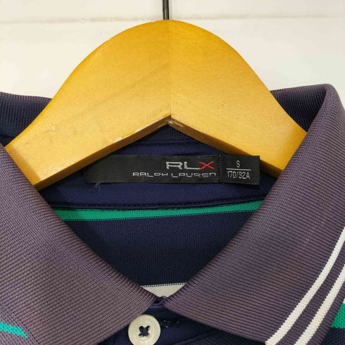 アールエルエックスラルフローレン RLX RALPH LAUREN ロゴプリント ボーダー S/S シャツ メンズ S