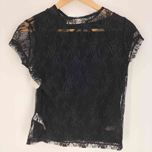 マウジー moussy 25SS LACE LAYERED OPEN NECK トップス レディース FREE