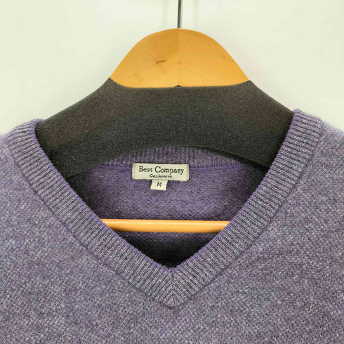 BEST COMPANY CASHMERE カシミヤ混 Vネックニット メンズ JPN:M