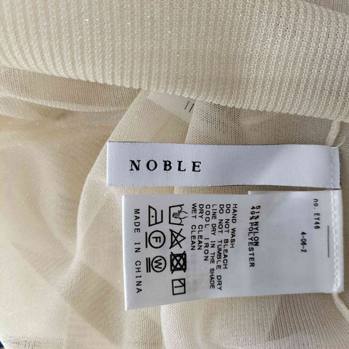ノーブル Noble シアーブラウス レディース