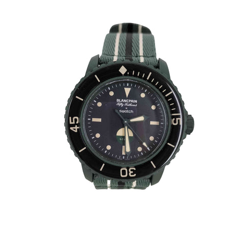 スウォッチ Swatch Blancpain GREEN ABYSS メンズ