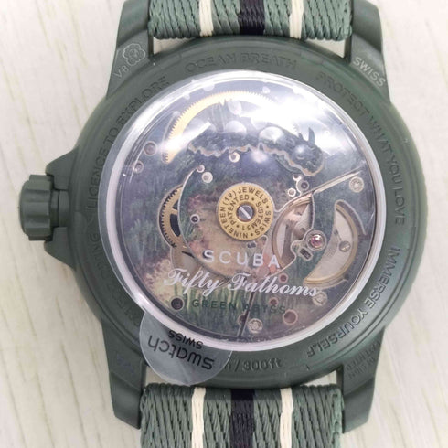 スウォッチ Swatch Blancpain GREEN ABYSS メンズ