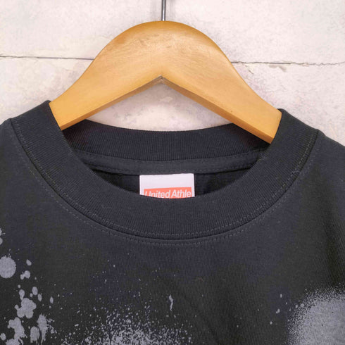 ユナイテッドアスレ UNITED ATHLE ラインストーン付 フェスプリント S/S Tシャツ メンズ JPN:M