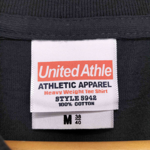 ユナイテッドアスレ UNITED ATHLE ラインストーン付 フェスプリント S/S Tシャツ メンズ JPN:M