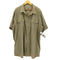 カーハート Carhartt 00s リップストップ アクションプリーツ 半袖 ワークシャツ メンズ import:XXL