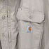 カーハート Carhartt 00s リップストップ アクションプリーツ 半袖 ワークシャツ メンズ import:XXL