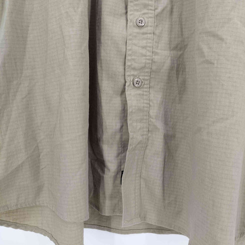 カーハート Carhartt 00s リップストップ アクションプリーツ 半袖 ワークシャツ メンズ import:XXL
