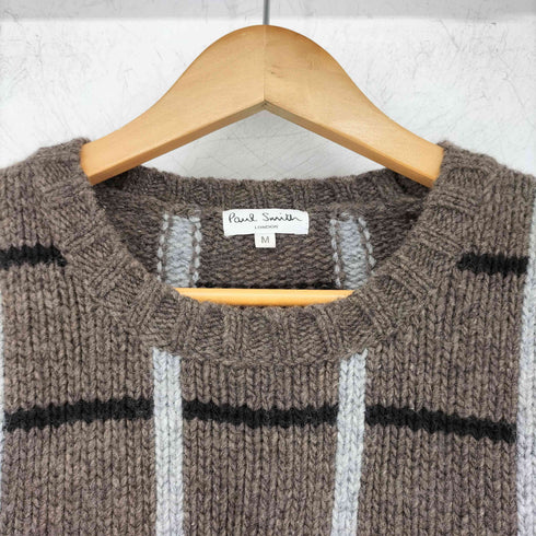 ポールスミスロンドン Paul Smith LONDON チェック柄 ウールニットセーター メンズ JPN:M