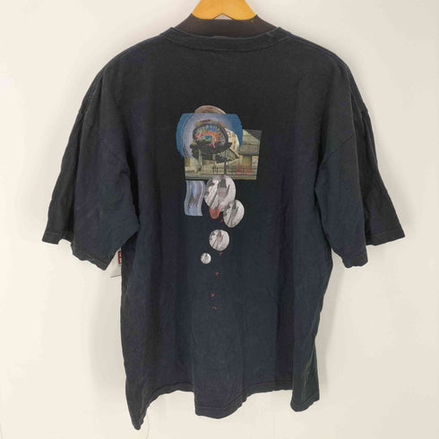 麻中之蓬 渦 両面 プリンント 半袖 Tシャツ メンズ JPN:XL