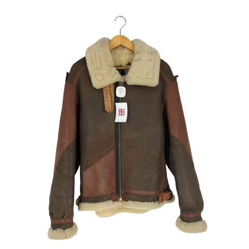 USA製 TALONジップ B-3 FLIGHT JACKET パネルレザー フライトジャケット メンズ US:38