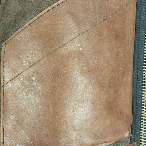 USA製 TALONジップ B-3 FLIGHT JACKET パネルレザー フライトジャケット メンズ US:38
