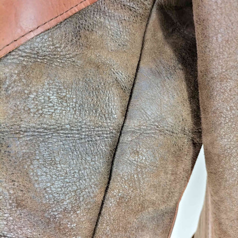 USA製 TALONジップ B-3 FLIGHT JACKET パネルレザー フライトジャケット メンズ US:38
