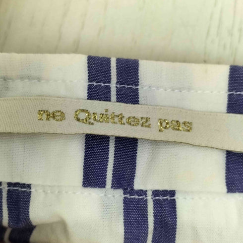 ヌキテパ NE QUITTEZ PAS ウエストリボンギャザースリーブブラウス レディース
