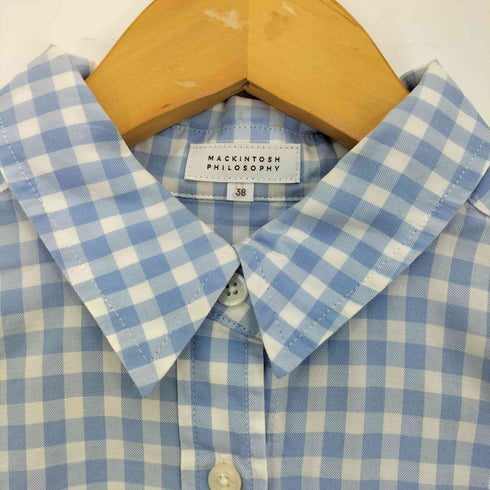 マッキントッシュフィロソフィー MACKINTOSH PHILOSOPHY 長袖 ギンガムチェックシャツ レディース 38