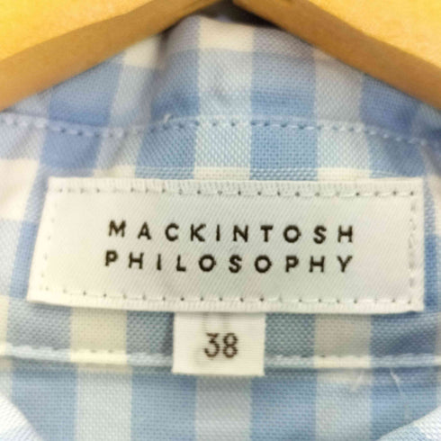 マッキントッシュフィロソフィー MACKINTOSH PHILOSOPHY 長袖 ギンガムチェックシャツ レディース 38