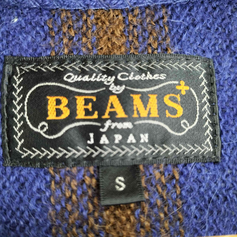 ビームスプラス BEAMS+ アルパカ100% ストライプ カーディガン メンズ S