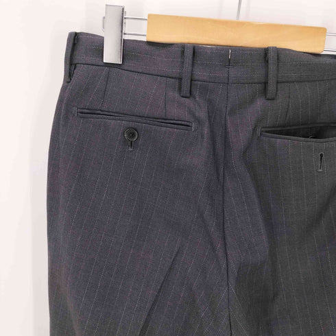 マッキントッシュフィロソフィー MACKINTOSH PHILOSOPHY TROTTER センタープレス ピンストライプ スラックス レディース 36R