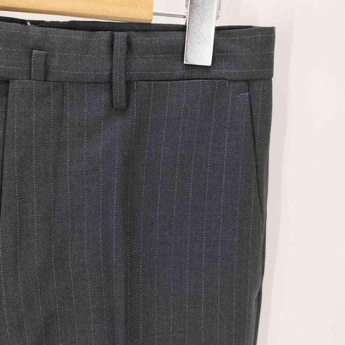マッキントッシュフィロソフィー MACKINTOSH PHILOSOPHY TROTTER センタープレス ピンストライプ スラックス レディース 36R