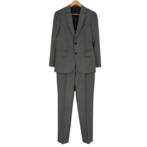 ポールスミス Paul Smith SOHO FIT ウール 千鳥格子 背抜き 2Bテーラードジャケット&センタープレスパンツ セットアップ メンズ import:S