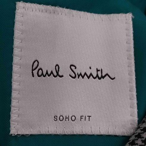 ポールスミス Paul Smith SOHO FIT ウール 千鳥格子 背抜き 2Bテーラードジャケット&センタープレスパンツ セットアップ メンズ import:S