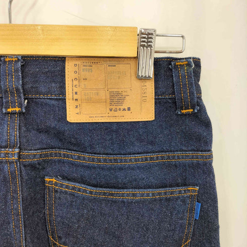 DOUCUMENT リジット ワイド デニムパンツ メンズ S