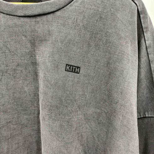 キス KITH ワンポイント ラバーボックスロゴ クロップド 長袖Tシャツ カットソー レディース XL