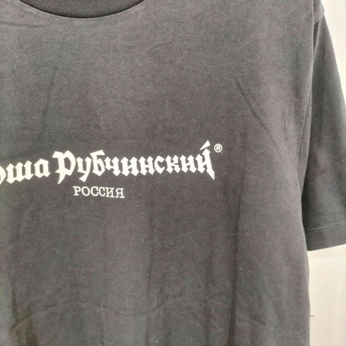 ゴーシャラブチンスキー Gosha Rubchinskiy フロントロゴプリント クルーネック半袖Tシャツ カットソー メンズ L