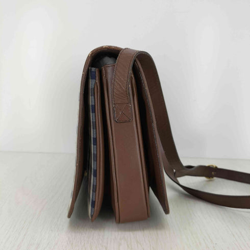 アクアスキュータム AQUASCUTUM チェックレザーショルダーバッグ レディース