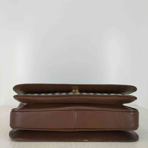 アクアスキュータム AQUASCUTUM チェックレザーショルダーバッグ レディース