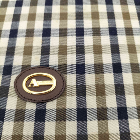アクアスキュータム AQUASCUTUM チェックレザーショルダーバッグ レディース