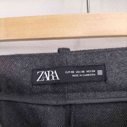 ザラ ZARA ベルト付きワイドレッグパンツ レディース JPN:XS