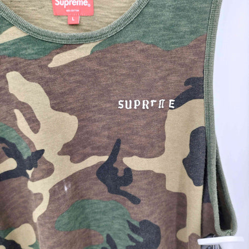 シュプリーム Supreme Rocksteady Tank Top ロックステディ カモフラ総柄 ノースリーブ タンクトップ カットソー メンズ L