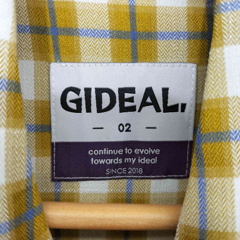 GIDEAL. tiger embroidery cut check shirts メンズ JPN:2