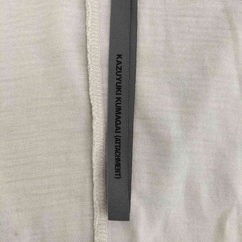 カズユキクマガイアタッチメント KAZUYUKI KUMAGAI ATTACHMENT ウォッシャブルウール天竺ストールカーディガン メンズ JPN:3