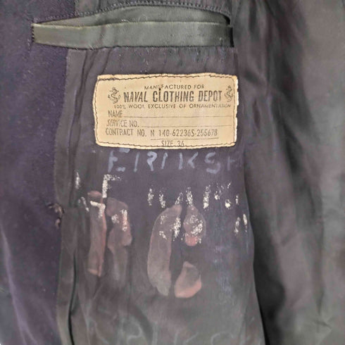 NAVAL CLOTHING FACTORY 40-50s ピーコート メンズ 36