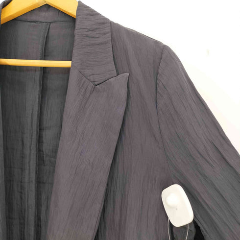 ザラ ZARA リンクルエフェクト オープン ジャケット レディース import:L