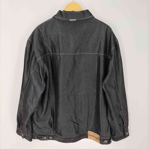メッカ mecca 90S カバーオール ブラックデニム ジャケット メンズ import:XXL
