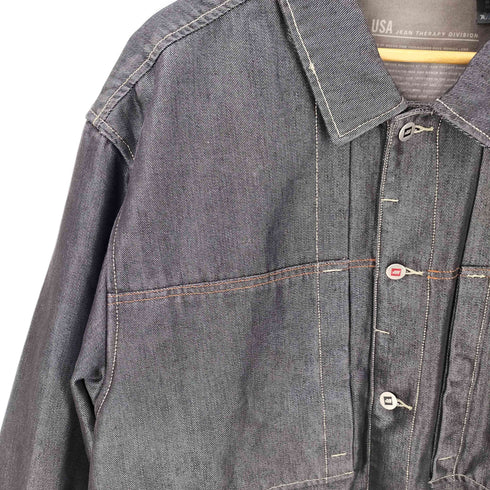 メッカ mecca 90S カバーオール ブラックデニム ジャケット メンズ import:XXL