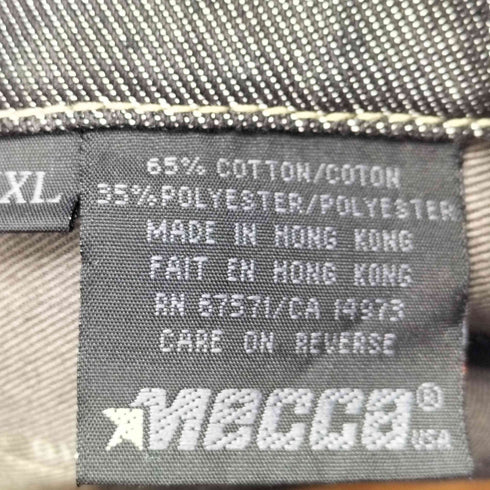 メッカ mecca 90S カバーオール ブラックデニム ジャケット メンズ import:XXL