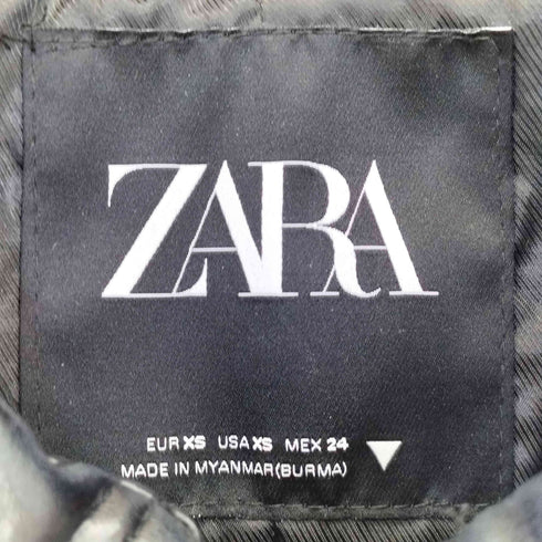 ザラ ZARA ショート丈 レザージャケット レディース import:XS